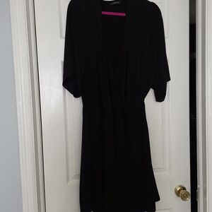 Colleen Lopez Black Wrap Dress